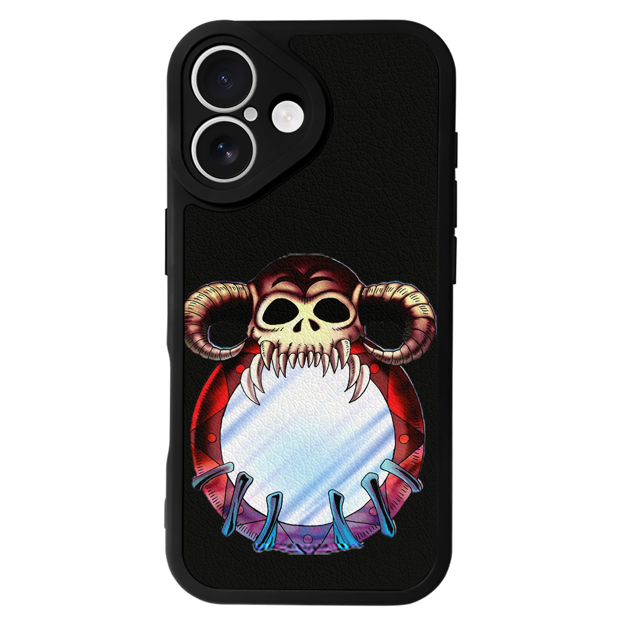 （画像用） 遊☆戯☆王 Yu-Gi-Oh! 【iPhone 16シリーズ対応】シリコンスマホケース（レザー調） 材質：シリコン